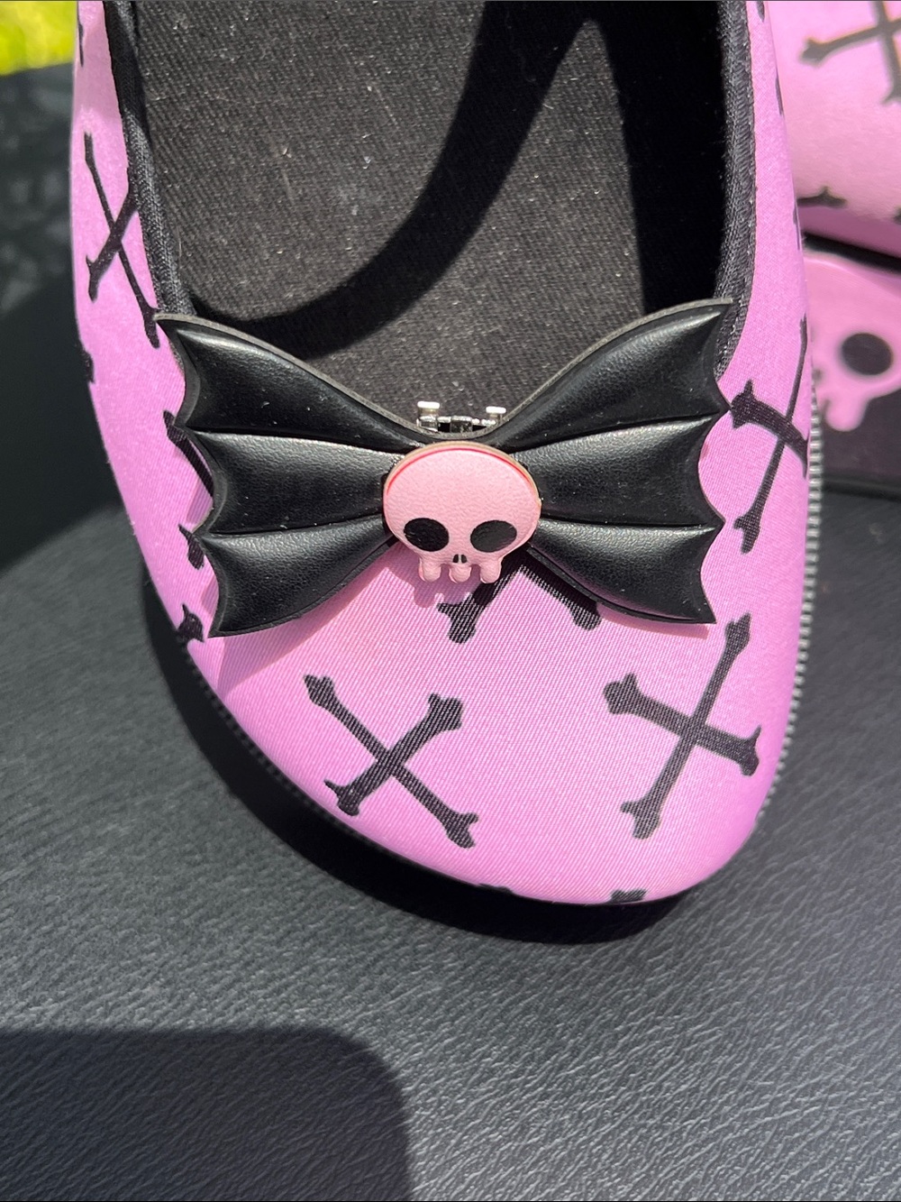 Hot Chocolate Design Chocolaticas® Pink Bones Mary Jane Platform Shoes Halloween - Picture 13 of 17